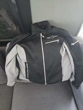 Alpinestars Black & Gray Womens Performance Motorcycle Jacket